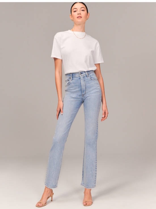 Abercrombie & Fitch Denim - Abercrombie & Fitch Ultra High-Rise Ankle Straight Jeans